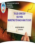 Slide bài giảng Marketing tới khách hàng tổ chức B2B