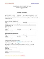 mau hop dong mua ban xe cu 