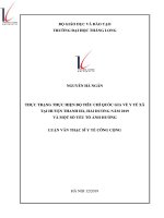 Thực trạng thực hiện bộ tiêu chí quốc gia về y tế xã huyện Thanh hà, Hải Dương năm 2019 và một số yếu tố ảnh hưởng.