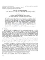 Các yếu tố ảnh hưởng đến năng lực tư vấn tâm lí của giáo viên trung học cơ sở