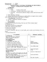 Unit 5. Natural wonders of the word. Lesson 2. A closer look 1