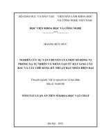Nghiên cứu sự vận chuyển của một số đồng vị phóng xạ tự nhiên và nhân tạo từ đất sang cây rau và cây chè bằng kỹ thuật hạt nhân hiện đại TT 