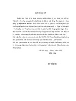 (Luận văn thạc sĩ) Nghiên cứu công tác quản lý chi phí dự án đầu tư xây dựng theo dự toán - Ứng dụng tại Tập đoàn Hà Đô