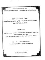 Giải quyết đơn khiếu nại về việc xét thi đua của giáo viên cuối năm tại trường THCS