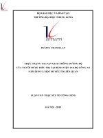 Thực trạng tai nạn giao thông đường bộ của người được điều trij tại bệnh viện 19-8 Bộ Công An năm 2019 và một số yếu tố liên quan