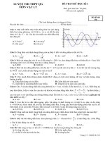 Đề thi thử cuối học kì 1, luyện thi thpt quốc gia môn vật lý, kèm đáp án