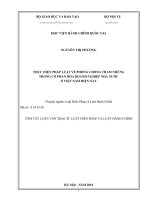 Tóm tắt Luận văn Thạc sĩ Luật hiến pháp và Luật hành chính: Thực hiện pháp luật về phòng, chống tham nhũng trong cổ phần hóa các doanh nghiệp nhà nước ở Việt Nam hiện nay