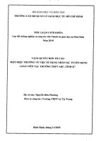 Giải quyết đơn tố cáo hiệu trưởng về việc tuyển dụng nhân sự, sử dụng giáo viên tại trường THPT