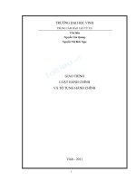 Giáo trình Luật hành chính và tố tụng hành chính (Giáo trình đào tạo từ xa): Phần 1