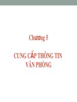 Bài giảng Quản trị hành chính văn phòng: Chương 5 - ThS. Nguyễn Văn Báu