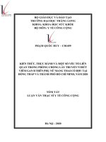 Kiến thức, thực hành và một số yếu tố liên quan trong phòng, chống lây truyền vi rút viêm gan B trên phụ nữ mang thai có HBV tại Đồng Tháp và thành phố Hồ Chí Minh, năm 2020.