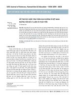 Hỗ trợ sức khỏe tâm thần học đường ở Việt Nam: Những vấn đề lý luận và thực tiễn