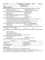 đề ktvb hki  ngữ văn 7  trần thị thuý nga  website của trường thcs trần cao vân