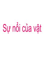 Bài 12. Sự nổi - Lớp 1 - Nguyễn Huy Đông - Thư viện giáo dục Bắc Ninh