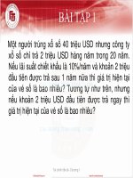 slide bài tập chứng khoán ftu 