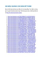 Mẫu Content Chạy Facebook Ads mỹ phẩm