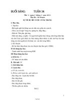 Giáo án Lớp 3 Tuần 34 - Buổi sáng - Trường Tiểu học Thị trấn Tây Sơn