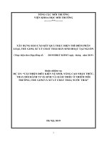 Xây dựng báo cáo kết quả thực hiện thí điểm phân loại, thu gom, xử lý chất thải rắn sinh hoạt tại nguồn