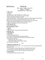 Giáo án Lớp 3 Tuần 30 - Buổi sáng - Trường Tiểu học Thị trấn Tây Sơn