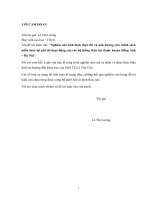 (Luận văn thạc sĩ) Nghiên cứu tình hình thực thi và ảnh hưởng của chính sách miễn thủy lợi phí tới hoạt động của các hệ thống thủy lợi thuộc huyện Đông Anh - Hà Nội