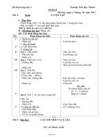 Giáo án Tin học 7 - Tiết 7-8, Bài thực hành số 2: Làm quen với các kiểu dữ liệu trên trang tính - Năm học 2011-2012