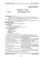 Giáo án học kì I Vật lí Lớp 8 - Năm học 2010-2011 - Cao Thị Bích Ngọc