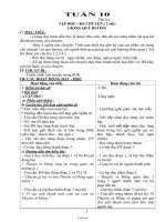 Giáo án Công nghệ 6 - Tiết 40, Bài 16: Vệ sinh an toàn thực phẩm - Năm học 2008-2009