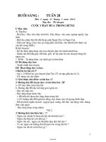 Giáo án Lớp 3 Tuần 28 - Buổi sáng - Trường Tiểu học Thị trấn Tây Sơn