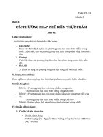 Bài 18. Các phương pháp chế biến thực phẩm