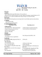 Giáo án Lớp 3 Tuần 31 - Gv: Nông Thị Thùy