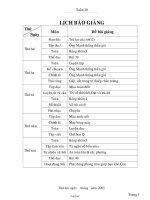 Giáo án Tổng hợp Lớp 2 - Tuần 20 - Năm học 2005-2006