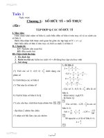 Giáo án môn Đại số lớp 7 - Học kì II