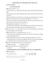 Giáo án lớp 3 - Chuyên đề: Ôn luyện kiến thức môn toán