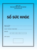 Sổ sức khỏe bé trai - Sổ sức khỏe bé gái