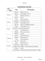 Giáo án Tổng hợp Lớp 2 - Tuần 18 - Năm học 2005-2006