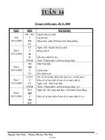 Giáo án Lớp 3 - Tuần 14 - Năm học 2008-2009 - Nguyễn Văn Toản