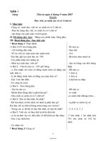 Giáo án Lớp 3 - Tuần 1 - Năm học 2007-2008