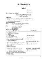 Giáo án lớp 3 môn Mĩ thuật - Tuần 1 đến tuần 33