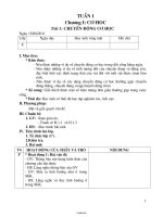 Giáo án Vật lí Lớp 8 - Bài 1 đến 8 - Năm học 2011-2012