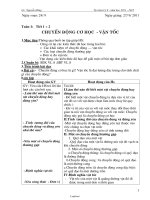 Giáo án tự chọn Vật lí Lớp 8 - Tiết 1 đến 12 - Năm học 2011-2012 - Nguyễn Hùng