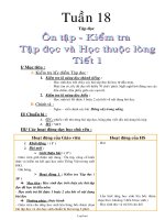 Giáo án Tổng hợp Lớp 3 - Tuần 18 - Năm học 2004-2005