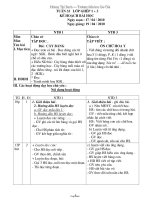 Giáo án Ghép Lớp 1 + 3 Tuần 33 - GV: Hoàng Thị Bạch