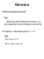 Chương II. §5. Hàm số - Lớp 1 - Nguyễn Thị Anh - Thư viện giáo dục Bắc Ninh