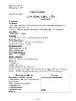 Giáo án môn Ngữ văn lớp 6 - Tiết: Con rồng cháu tiên