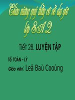 Các bài Luyện tập - Bài giảng - Trần Thị Thanh Hường - Thư viện giáo dục Bắc Ninh