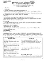 Bài giảng Môn Lịch sử 6 - Bài: 1: Sự hình thành và phát triển của xã hội phong kiến ở châu âu (thời sơ - Trung kì trung đại)