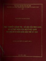 Học thuyết chính trị xã hội của nho giáo và sự thể hiện của nó ở việt nam 