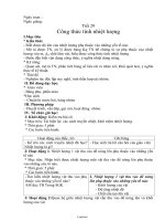 Giáo án Vật lí Lớp 8 - Tiết 29 đến 35