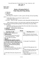 Giáo án Lớp 3 - Tuần 7-9 - Nông Thị Thành