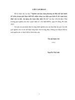 (Luận văn thạc sĩ) Nghiên cứu lựa chọn phương án điều tiết vận hành hồ chứa (trong giai đoạn thiết kế) nhằm nâng cao hiệu quả kinh tế cho trạm thủy điện vừa và nhỏ